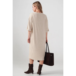 Платье женское "Ангора" 2418-Л лапша (р-ры: 50-56) бежевый Платье женское "Ангора" 2418-Л лапша (р-ры: 50-56) бежевый