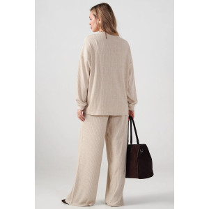 Костюм двойка женский "Ангора" 2412-Л лапша (р-ры: 46-52) бежевый