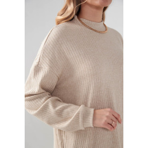 Костюм двойка женский "Ангора" 2412-Л лапша (р-ры: 46-52) бежевый