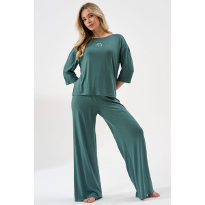 Пижама женская "Флирт" 2407-Ви вискоза (р-ры: 44-54) зеленый