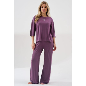 Пижама женская "Флирт" 2407-Ви вискоза (р-ры: 44-54) сиреневый