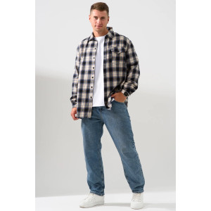 Сорочка мужская 2185-Ф "Имидж" фланель (р-ры: 46-60) темно-синий Сорочка мужская 2185-Ф "Имидж" фланель (р-ры: 46-60) темно-синий