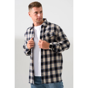 Сорочка мужская 2185-Ф "Имидж" фланель (р-ры: 46-60) темно-синий Сорочка мужская 2185-Ф "Имидж" фланель (р-ры: 46-60) темно-синий