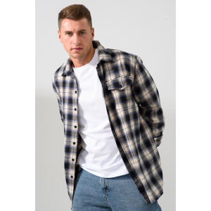 Сорочка мужская 2185-Ф "Имидж" фланель (р-ры: 46-60) темно-синий Сорочка мужская 2185-Ф "Имидж" фланель (р-ры: 46-60) темно-синий