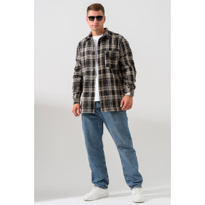 Сорочка мужская 2185-Ф "Имидж" фланель (р-ры: 46-60) черный