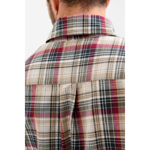 Сорочка мужская 459-Шот "Шотландка" шотландка (р-ры: 48-60) бежевый