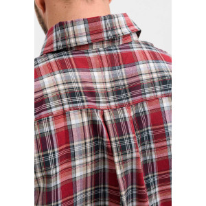 Сорочка мужская 459-Шот "Шотландка" шотландка (р-ры: 48-60) бургунди