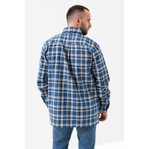 Сорочка мужская 459-Шот "Шотландка" шотландка (р-ры: 48-60) синий