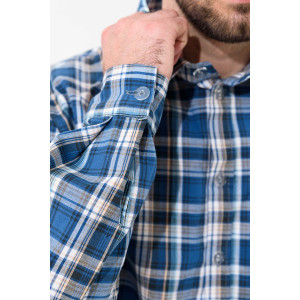 Сорочка мужская 459-Шот "Шотландка" шотландка (р-ры: 48-60) синий