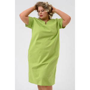 Платье женское 1929-П/л "Вологда" полулён (р-ры: 46-56) салатовый Платье женское 1929-П/л "Вологда" полулён (р-ры: 46-56) салатовый