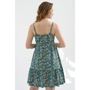 Сарафан женский "Сиеста" 2092-К хлопок (р-ры: 42-52) изумрудный Сарафан женский "Сиеста" 2092-К хлопок (р-ры: 42-52) изумрудный