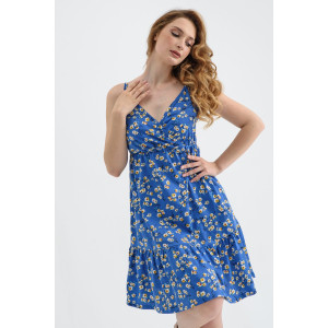 Сарафан женский "Сиеста" 2092-К хлопок (р-ры: 42-52) индиго Сарафан женский "Сиеста" 2092-К хлопок (р-ры: 42-52) индиго