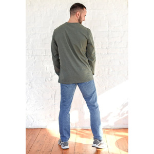 Лонгслив мужской "Основа" 2007-К кулирка (р-ры: 48-58) хаки Лонгслив мужской "Основа" 2007-К кулирка (р-ры: 48-58) хаки