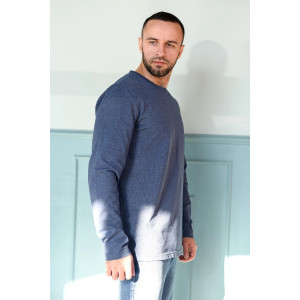 Лонгслив мужской "Основа" 2007-К кулирка (р-ры: 48-58) индиго Лонгслив мужской "Основа" 2007-К кулирка (р-ры: 48-58) индиго