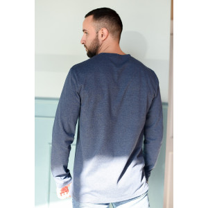 Лонгслив мужской "Основа" 2007-К кулирка (р-ры: 48-58) индиго Лонгслив мужской "Основа" 2007-К кулирка (р-ры: 48-58) индиго