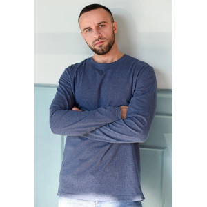 Лонгслив мужской "Основа" 2007-К кулирка (р-ры: 48-58) индиго Лонгслив мужской "Основа" 2007-К кулирка (р-ры: 48-58) индиго
