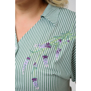 Платье женское 1928-К "Шалфей" кулирка (р-ры: 46-56) зеленый Платье женское 1928-К "Шалфей" кулирка (р-ры: 46-56) зеленый