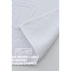 Набор из 2-х полотенец махровых для ног "Софатекс" 056319 белый