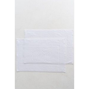 Набор из 2-х полотенец махровых для ног "Софатекс" 056319 белый