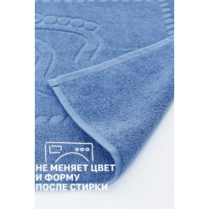 Набор из 2-х полотенец махровых для ног "Софатекс" 056319 голубой
