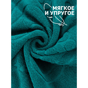 Набор из 2-х полотенец махровых для ног "Софатекс" 056319 зеленый