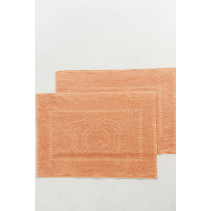 Набор из 2-х полотенец махровых для ног "Софатекс" 056319 персик