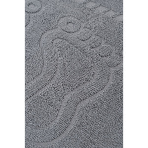 Набор из 2-х полотенец махровых для ног "Софатекс" 056319 серый