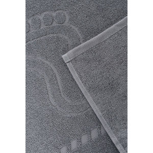 Набор из 2-х полотенец махровых для ног "Софатекс" 056319 серый