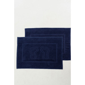 Набор из 2-х полотенец махровых для ног "Софатекс" 056319 синий