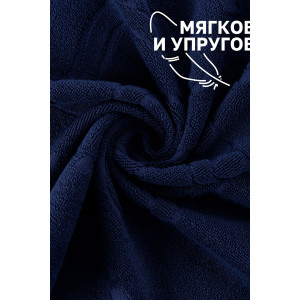 Набор из 2-х полотенец махровых для ног "Софатекс" 056319 синий