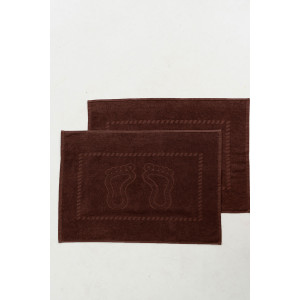 Набор из 2-х полотенец махровых для ног "Софатекс" 056319 шоколад