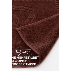 Набор из 2-х полотенец махровых для ног "Софатекс" 056319 шоколад
