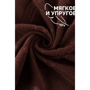 Набор из 2-х полотенец махровых для ног "Софатекс" 056319 шоколад