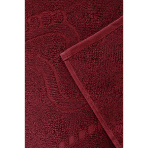 Набор из 2-х полотенец махровых для ног "Софатекс" 056319 бордо