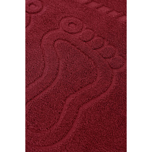 Набор из 2-х полотенец махровых для ног "Софатекс" 056319 бордо