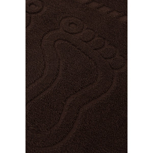 Набор из 2-х полотенец махровых для ног "Софатекс" 056319 молочный шоколад