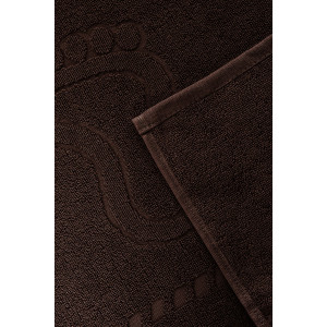 Набор из 2-х полотенец махровых для ног "Софатекс" 056319 молочный шоколад