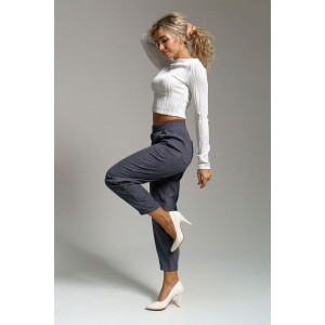 Брюки женские 1440/8 вельвет (р-ры: 44-56) серый-2