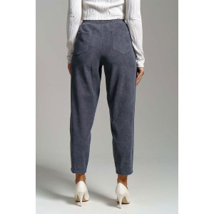 Брюки женские 1440/8 вельвет (р-ры: 44-56) серый-2