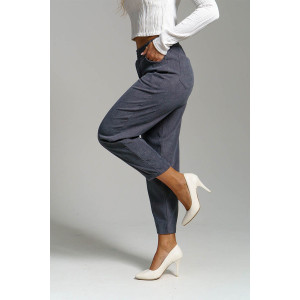 Брюки женские 1440/8 вельвет (р-ры: 44-56) серый-2