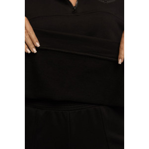 Костюм двойка женский 2037 футер 3-х нитка петля (р-ры: 44-58) черный Костюм двойка женский 2037 футер 3-х нитка петля (р-ры: 44-58) черный