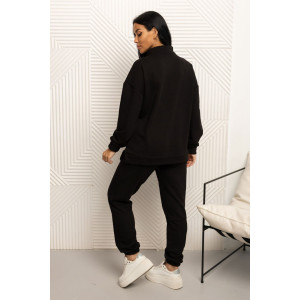 Костюм двойка женский 2037 футер 3-х нитка петля (р-ры: 44-58) черный Костюм двойка женский 2037 футер 3-х нитка петля (р-ры: 44-58) черный