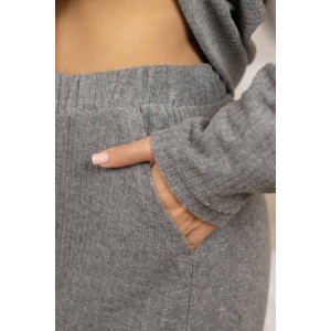 Костюм двойка женский 1979/2 махра (р-ры: 44-58) серый Костюм двойка женский 1979/2 махра (р-ры: 44-58) серый