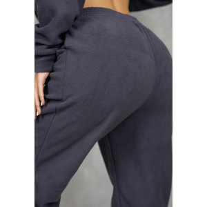 Костюм двойка женский 2079/6 флис (р-ры: 48-58) темно-серый Костюм двойка женский 2079/6 флис (р-ры: 48-58) темно-серый