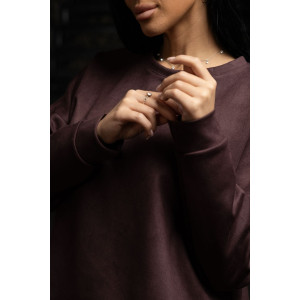 Костюм двойка женский 2082/5 замша (р-ры: 46-56) коричневый Костюм двойка женский 2082/5 замша (р-ры: 46-56) коричневый