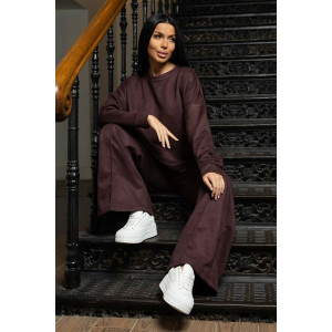 Костюм двойка женский 2082/5 замша (р-ры: 46-56) коричневый Костюм двойка женский 2082/5 замша (р-ры: 46-56) коричневый