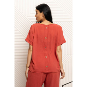 Костюм двойка женский 2011/2 жатка кантри (р-ры: 46-56) терракотовый Костюм двойка женский 2011/2 жатка кантри (р-ры: 46-56) терракотовый