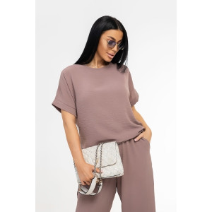 Костюм двойка женский 2011/1 жатка кантри (р-ры: 46-56) какао Костюм двойка женский 2011/1 жатка кантри (р-ры: 46-56) какао