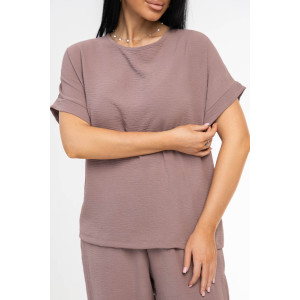 Костюм двойка женский 2011/1 жатка кантри (р-ры: 46-56) какао Костюм двойка женский 2011/1 жатка кантри (р-ры: 46-56) какао