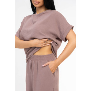 Костюм двойка женский 2011/1 жатка кантри (р-ры: 46-56) какао Костюм двойка женский 2011/1 жатка кантри (р-ры: 46-56) какао